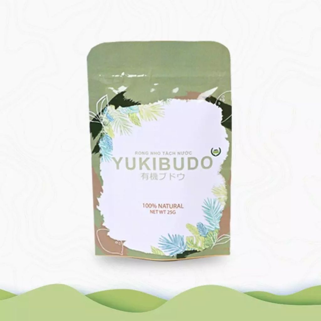 Rong Nho Tách Nước YUKIBUDO Túi 25g